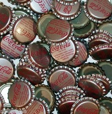 Soda pop bottle caps Lot of 25 COCA COLA Tullahoma Tenn plastic new old stock