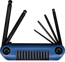 Eklind Metric Hex Ball End Fold Up Wrench Key Set 6pc 25169 2-6 MM Comfort USA