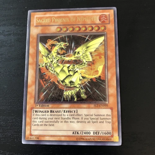 Sacred Phoenix Of Nephthys FET-EN005 1st EDITION, ULTIMATE RARE