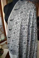 JAMAVAR REVERSIBLE SHAWL~ WOOL BLEND ~ PASHMINA JAMAWAR SHAWLS ~16 DESIGN CHOICE