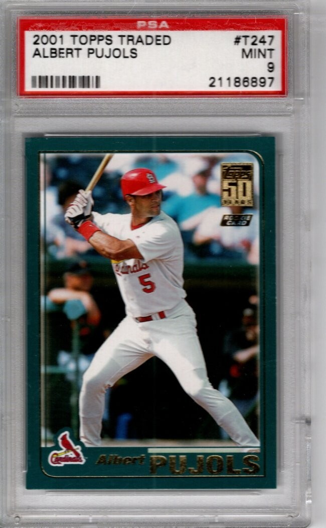 2001 Topps Traded  Albert Pujols  #T247 PSA 9