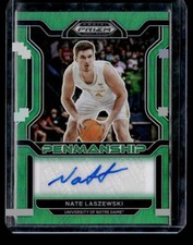 2022 Prizm Draft Picks #CP-NLA Nate Laszewski College Penmanship Prizms Green