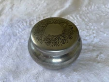 Kirk Stieff Pewter Trinket Box January Carnation