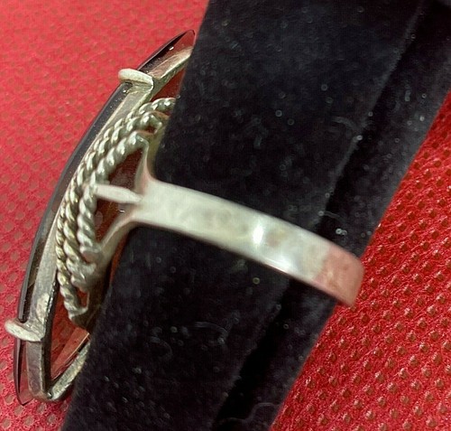 Vintage sterling, smoky topaz ring - Picture 3 of 5