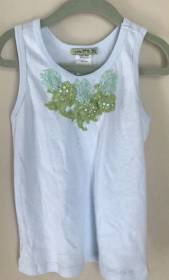 Calça jeans Little Mass tamanho 5 e boutique exclusiva boho babados perna larga nova com etiquetas - Imagem 4 de 4