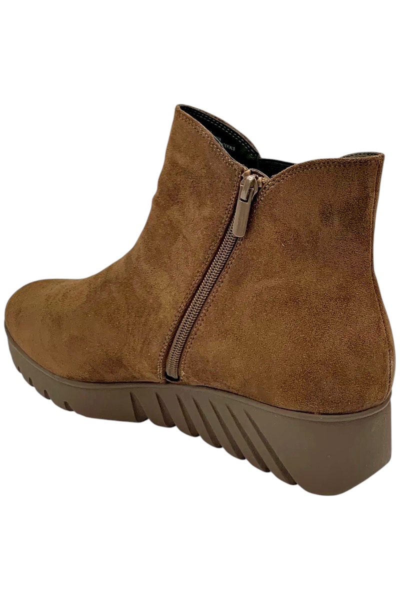 Impo Womens Enessa Stretch Platform Wedge Bootie Cocoa | eBay