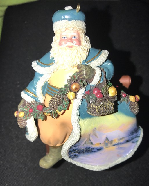 NEW THOMAS KINKADE Old World Santa Ornament eBay