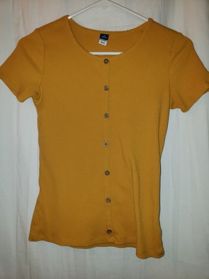T-shirt Fille Old Navy Taille XL - Bleu, 100% Coton, Occasion En Très Bon état