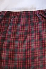 C&F Enterprises ~ 60" x 80" Queen Size ~ PLAID Dust Ruffle ~ 14" Drop Bed Skirt