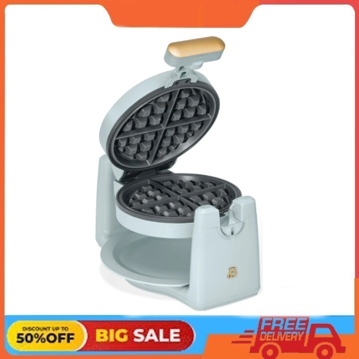 Drew Barrymore Hydrangea Rotating Belgian Waffle Maker-image