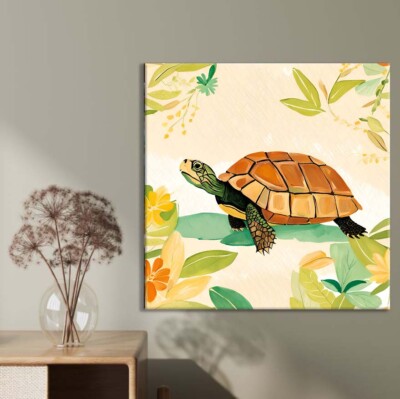 Turtle Simple Drawing Limited Edition High Quality Home Decor Australian Made