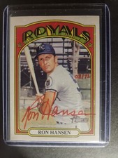2021 Topps Heritage Real One Special Edition Red Ink /72 Ron Hansen #ROA-RH Auto