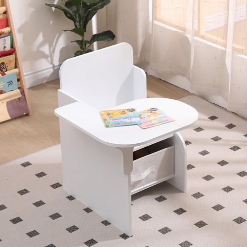 2 in 1 Children Chair Desk with Storage Bin Mysize Arts Craft Snack Toddler Kids - Picture 8 of 11