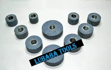 VALVE SEAT GRINDING STONES SET OF 10 PCS For SIOUX HOLDER 11/16" Thread 80 Grit.