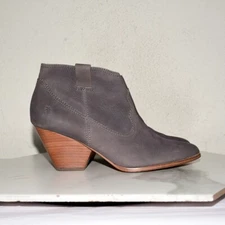 Frye Reina Jea Leather Ankle Boot Zip Women US 10