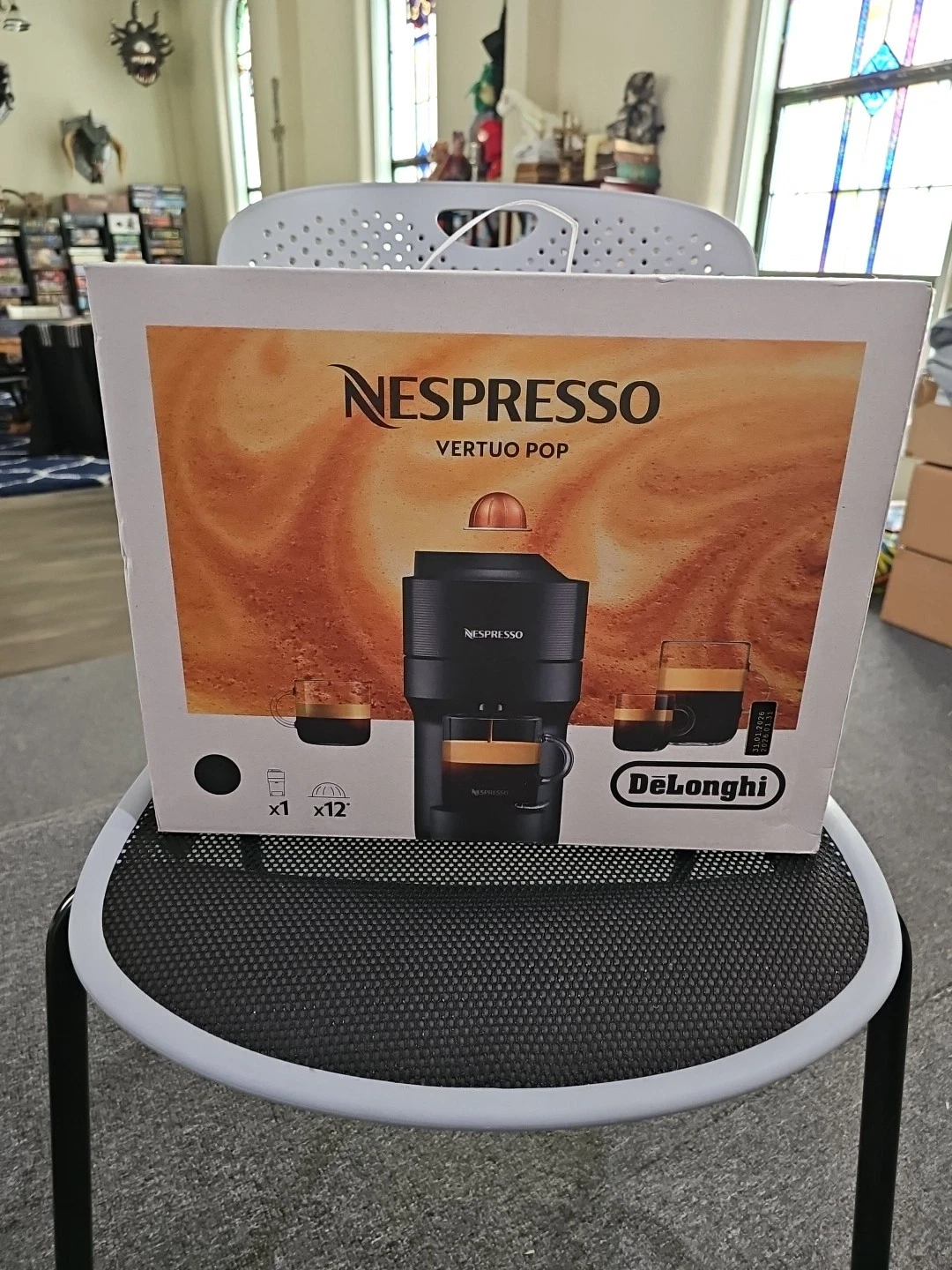 DeLonghi Nespresso Vertuo Pop, Espresso & Coffee Maker New In Box With Extras