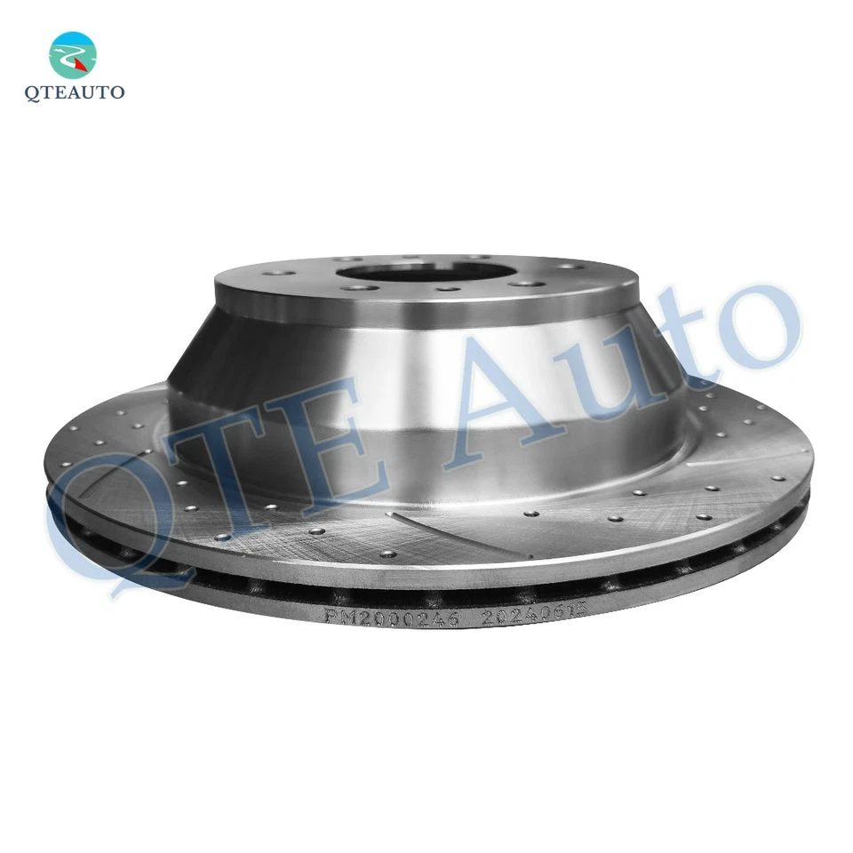 Rotores de disco de freno delanteros ranurados perforados de 303 mm para base Buick Riviera 1997-1999 Foto 4 de 4