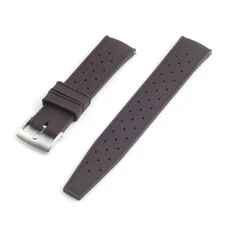 StrapHabit Quick Release Tropical Style FKM Rubber Watch Strap Band 18mm, 19m...