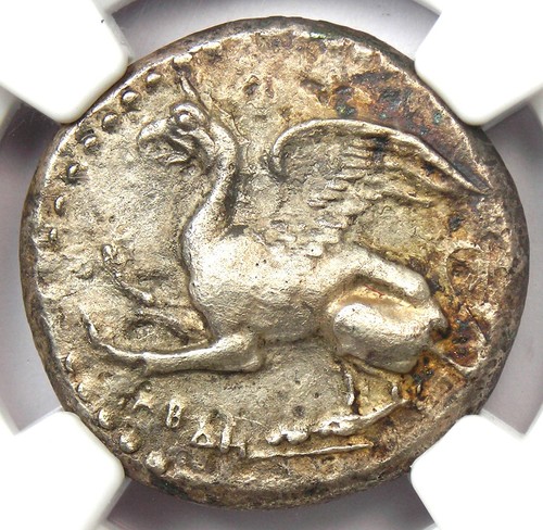 Thrace Abdera Silver AR Stater Griffin Coin 415-385 BC - Certified NGC ...