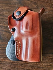 MASC Leather Paddle Holster S&W J"Frame 3", 36, 442, 649 Bodyguard Taurus M85