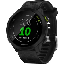 Garmin - Forerunner 55 GPS Smartwatch 42mm Fiber-Reinforced Polymer - Black -...