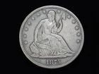 1875-S Liberty Seated Silver Half Dollar Very Fine+ 10609