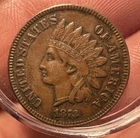 1873 Indian Head Cent Penny XF EF Extremely Fine