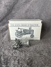 SpecCast John Deere B Pewter Toy Tractor 1:43 1990s, Original Box 178