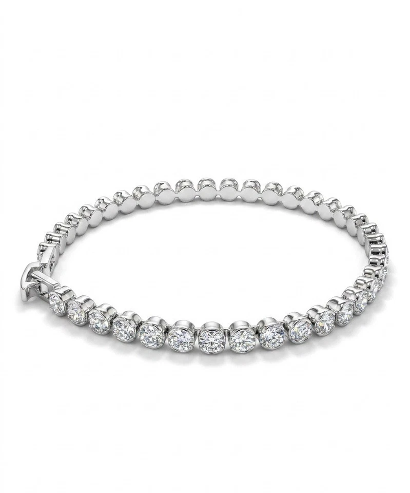 Equilibrium Tennis Bracelet Gold Colour Yellow Gold Plated - Image 3 of 4