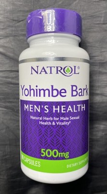 Natrol Yohimbe Bark - 500 Mg - 90 Caps Natural Dietary Supplement 4/26