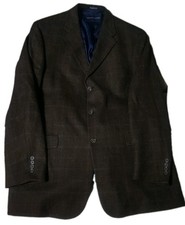 Tommy Hilfiger Brown Blazer 3 Button Made In USA Mens 33x25