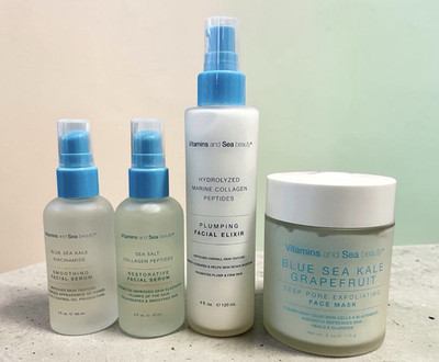 Vitamins and Sea beauty Blue Sea Kale Grapefruit Serum Mask Elixir Set