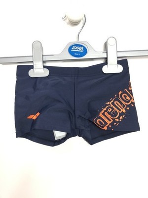 Arena Boys' Swim Trunks Bertus Kids, Navy Blue/Orange, DE 98 cm (3 years)