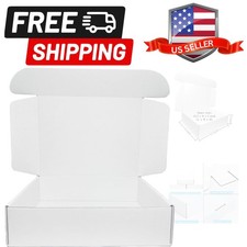 12x9x3 Inches White Corrugated Cardboard Shipping Boxes Small Mailer Boxes fo...