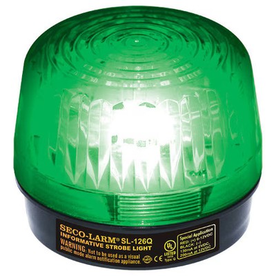 Seco-Larm Enforcer Xenon Strobe Light, 24VDC, Green Lens (SL-126-A24Q/G)