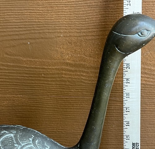 Brass Pair Of Crains 24” Tall - Picture 12 of 15