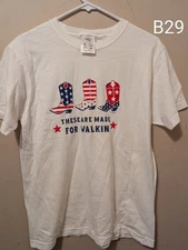 Vintage Made In USA These Boots Are Made For Walking Patriotic 4th Of July 