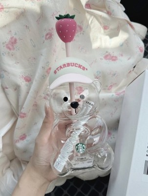 Starbucks Pink Bearista Glas Cold Cup & Straw (2026 Limited Edition)   
