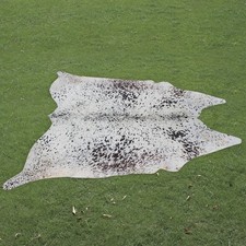 100 Real Natural Area Cow Hair On Cowhide Skin Floor Rug Carpet 63"x60" CC1373