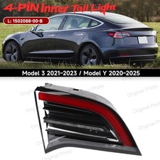 For 2021-2023 Tesla Model 3 Y Left Driver 4Pin Inner Trunk Tail Light Brake Lamp