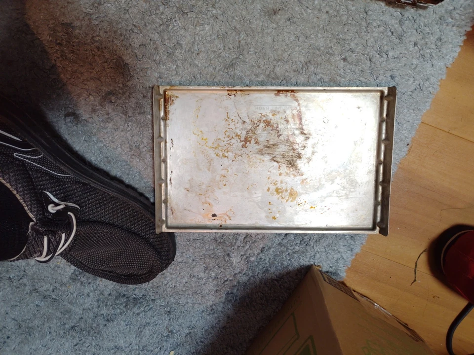 老式通用电气 GE Toast N Broil 烤面包机烤箱带托盘 473a — 第 3/4 张图片