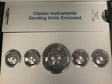 Classic Instruments Silver Series 5 Gauge Set-gm Classic Instruments Silver Series 5 Gauge Set-gm