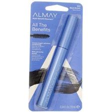 3 Pack Almay Multi-Benefit Washable Mascara, Black Brown 503, 0.21 fl oz
