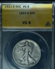 1921-S 50C Walking Liberty Half Dollar VG8 ~ 26414