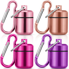 4 Pack Ear Plug Carrying Case, Pink, Purple