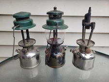 LOT of 3 COLEMAN LANTERNS 242, 242B, 242C for parts or repair