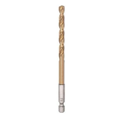 6.2mm M35 High Speed Steel Titanium Hex Twist Drill Bit with 1/4'' Shank