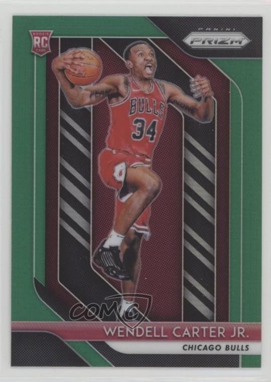 2018-19 Panini Prizm Green Prizm Wendell Carter Jr #80 Rookie RC 0nr3