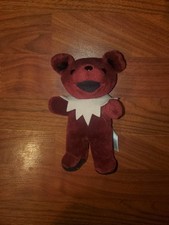 Grateful Dead Bean Bear All Access Plush Toy Doll 7in Limited Edition Maroon