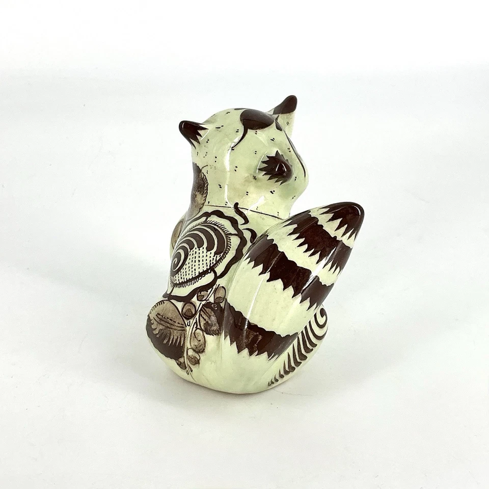 Tonala Racoon Figurine Ceramica Gomez Tlaquepaque Mexico Folk Art - Image 4 of 4